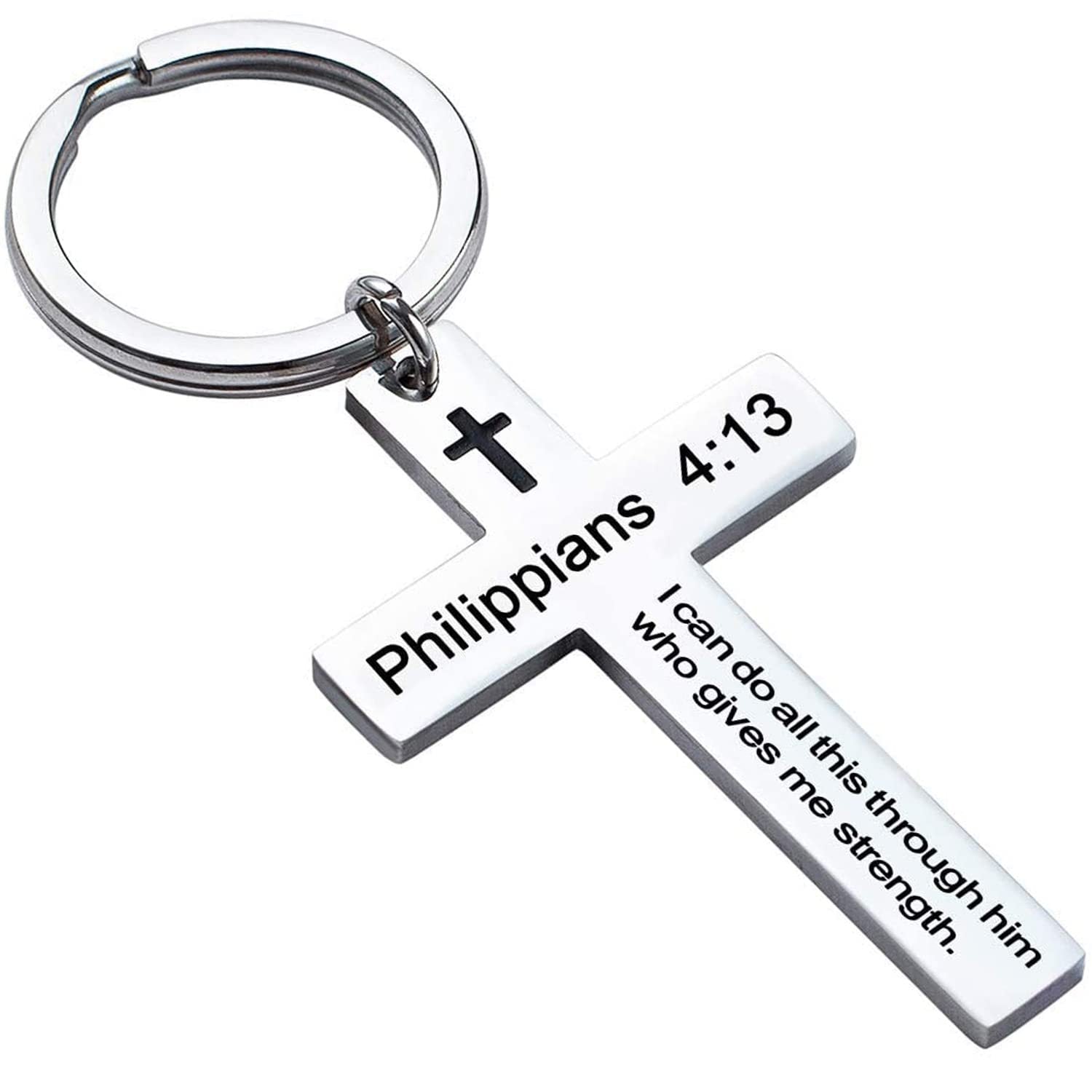 Wholesale Creative stainless steel letter keychain